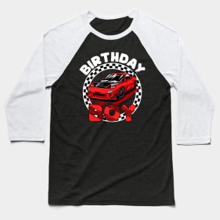 Birthday Boy Race Car Baseball T-Shirt